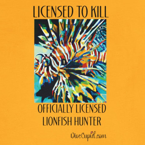 Licensed Lionfish Hunter Fitted T-shirt